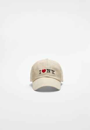Кепка с надписью I LOVE NY- Заказать в России