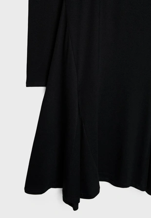 Black|7181/250 - Stradivarius Короткое платье с юбкой годе