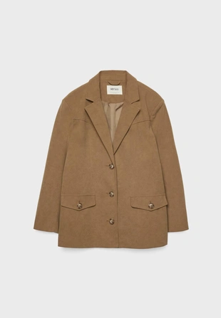 Caramel|7638/150 - Stradivarius Блейзер из искусственной замши