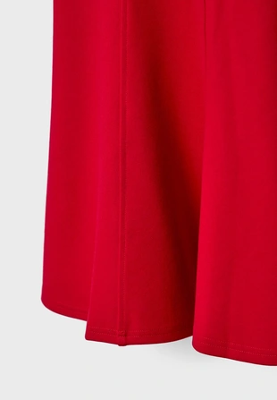 Red|2361/345 - Stradivarius Платье из трикотажа PONTE DI ROMA с короткими рукавами