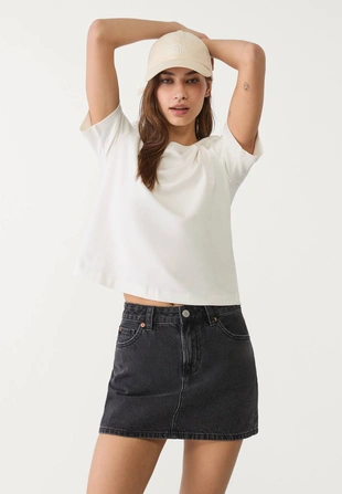 Джинсовая мини-юбка D60- Заказать в России