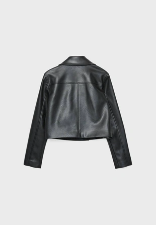Купить Stradivarius Короткая куртка из искусственной кожи с пуговицами