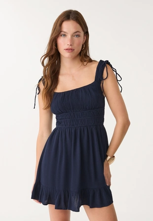 Короткое струящееся платье- Заказать в России