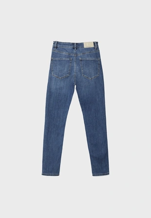 OVERDYED BLUE DENIM|1400/500 - Stradivarius Джинсы скинни D07 с классической посадкой