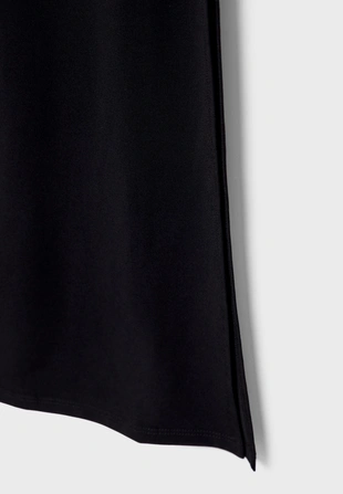 Black|7175/820 - Stradivarius Длинное платье на бретелях
