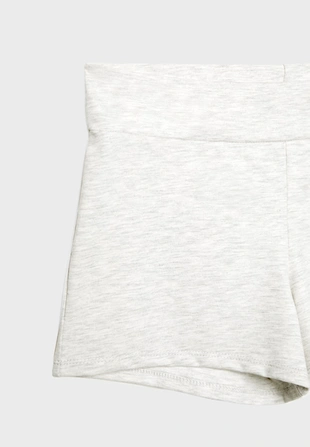 Grey melange|8420/310 - Stradivarius Мини-шорты