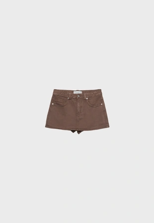 Джинсовая юбка-шорты D62- Заказать в России