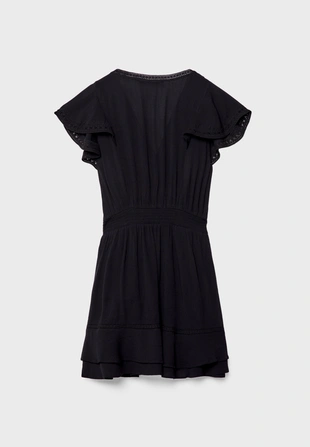 Купить Stradivarius Короткое платье из струящейся ткани с воланами
