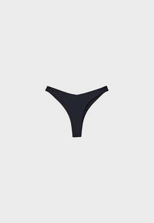 Black|9027/828 - Stradivarius Плавки бикини бразильяно с V-образным вырезом