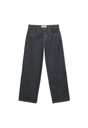 Medium grey|7263/560 - Stradivarius Джинсы свободного кроя