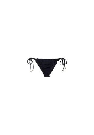 Black|9016/528 - Stradivarius Трусы бразильяно из рельефной ткани