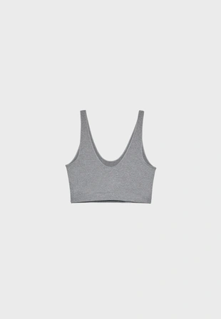 Купить Stradivarius Базовый бесшовный укороченный топ