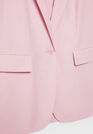 Pastel pink|1902/249 - Stradivarius Блейзер прямого кроя