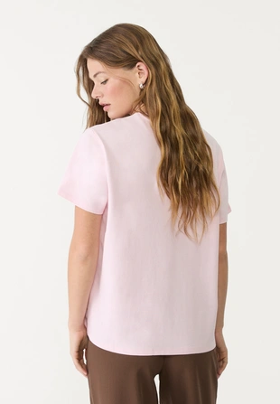 Базовая футболка геометрического кроя из плотной ткани- Заказать в России