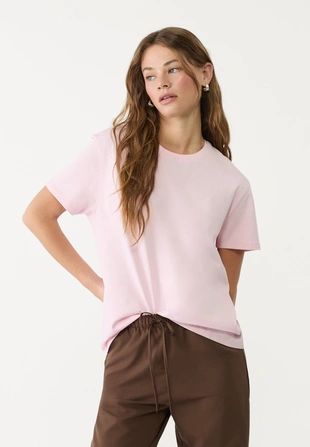 Базовая футболка геометрического кроя из плотной ткани- Заказать в России