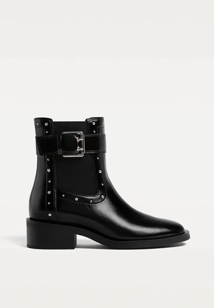 Купить Stradivarius Высокие ботинки с заклепками