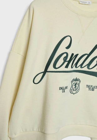 Купить Stradivarius Толстовка с принтом LONDON