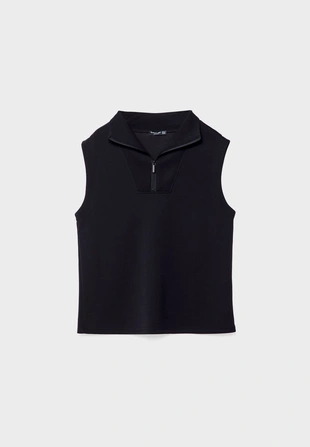 Купить Stradivarius Жилет из мягкой ткани с молнией