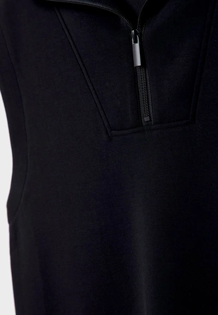 Black|7669/277 - Stradivarius Жилет из мягкой ткани с молнией