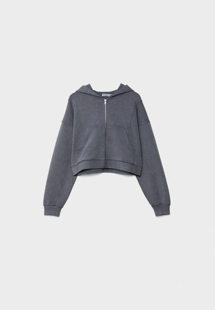 Grey|8731/118 - Stradivarius Худи с карманами