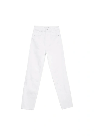 White|1465/450 - Stradivarius Джинсы MOM FIT D10 облегающего кроя