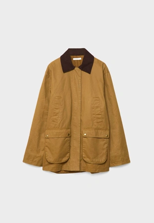 Вощеная парка с карманами- Заказать в России