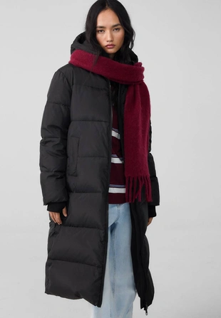 Black|8602/359 - Stradivarius Удлиненный пуховик