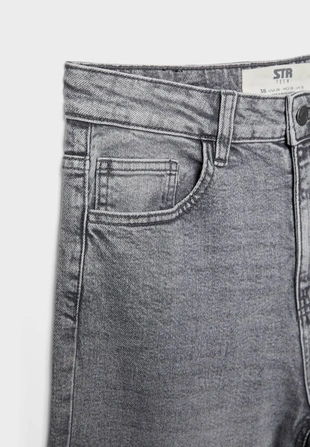 Джинсы прямого кроя с комфортной высокой посадкой- Заказать в России