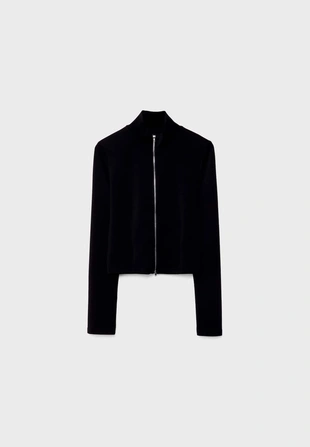 Куртка из ткани SOFT TOUCH с молнией- Заказать в России