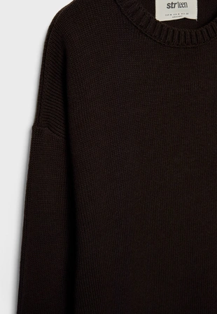 Brown|7544/220 - Stradivarius Свитер с круглым вырезом