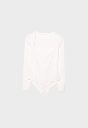 Боди с квадратным вырезом- Заказать в России