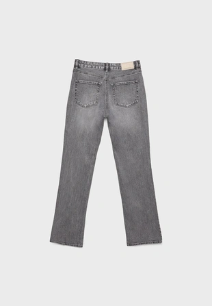 DARK GREY DENIM WASH|1499/499 - Stradivarius Джинсы D98 прямого кроя в винтажном стиле