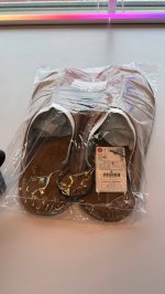 Zara Туфли-мюли из кожи Brown | 2013/500/105