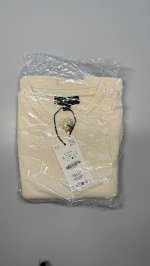 Zara Трикотажный топ с золотыми пуговицами Light beige | 6771/068/052