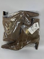 Zara ЗАМШЕВЫЕ БОТИЛЬОНЫ НА КАБЛУКЕ Taupe Grey | 1110/610/131