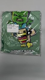 Zara ФУТБОЛКА С ПРИНТОМ MINECRAFT © MOJANG AB. ™ Greens | 2335/770/120