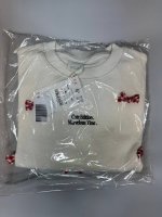 Zara ТОЛСТОВКА С ТЕКСТОМ И БАНТИКАМИ Ecru | 5431/727/712