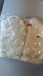 Zara СТЕГАНАЯ КУРТКА С КАПЮШОНОМ Ecru | 8073/700/712