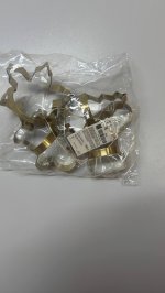 Zara Набор стальных форм для выпечки рождественских украшений (набор из 4 штук) Gold / Silver | 8229/339/881