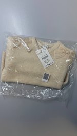 Zara СВИТЕР С АТЛАСНЫМИ БАНТАМИ Ecru | 2756/490/712