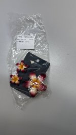 Stradivarius Набор из 3 заколок-цветов Pale pink|3004/712