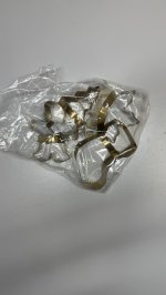 Zara Набор стальных форм для выпечки рождественских украшений (набор из 4 штук) Gold / Silver | 8229/339/881