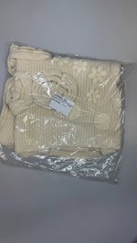 Zara Джемпер с цветочным узором из текстурированных волокон Ecru | 9874/111/712