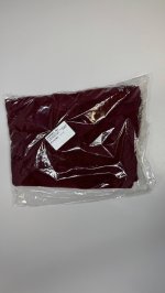Zara АСИММЕТРИЧНЫЙ СВИТЕР С ОТДЕЛКОЙ ИЗ СТРАЗ Burgundy | 3920/849/605