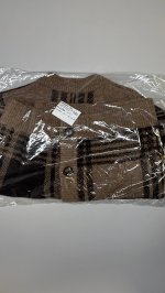 Zara КАРДИГАН В КЛЕТКУ mink brown | 2756/149/472