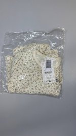 Zara Пижама вельветовая с цветочным узором, 1 1/2-6 лет Ecru | 8501/532/712