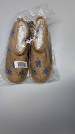 Zara БОТИЛЬОНЫ С МЕХОМ Лило и Стич © Disney Brown | 2119/630/700