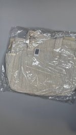 Zara НАБОР С ПОЛОСАТОЙ СУМКОЙ ДЛЯ МАМ Ecru White | 1567/530/002