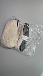 Zara Туфли-балетки с открытой пяткой из кожи Ecru White | 2541/610/002