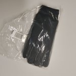 Zara КОЖАНЫЕ ПЕРЧАТКИ В КОМБИНАЦИИ С ТРИКОТАЖЕМ Black | 3920/932/800